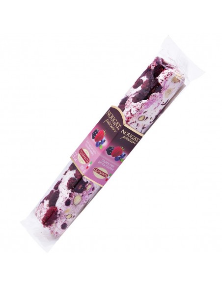 Outlet del dolce Quaranta - STECCA DI TORRONE QUARANTA TENERO VARIEGATO FRUTTI DI BOSCO 100 G