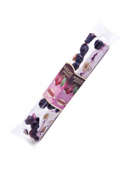 Outlet del dolce Quaranta - STECCA DI TORRONE TENERO VARIEGATO AMARENA 100G.