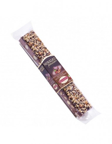 STECCHE DI TORRONE TENERO QUARANTA CON NOCCIOLE E CIOCCOLATO GIANDUIA 100G