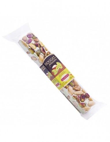 STECCA DI TORRONE TENERO QUARANTA CON PISTACCHI 100G