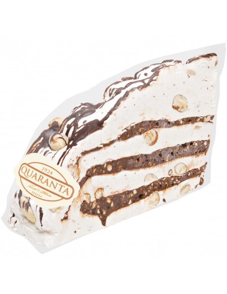 Outlet del dolce Quaranta - TORTA TORRONE SOFFICIONA CON CREMA DI NOCCIOLA
