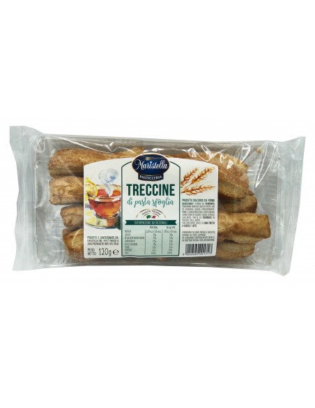 Outlet del dolce Quaranta - TRECCINE 120g PASTA SFOGLIA