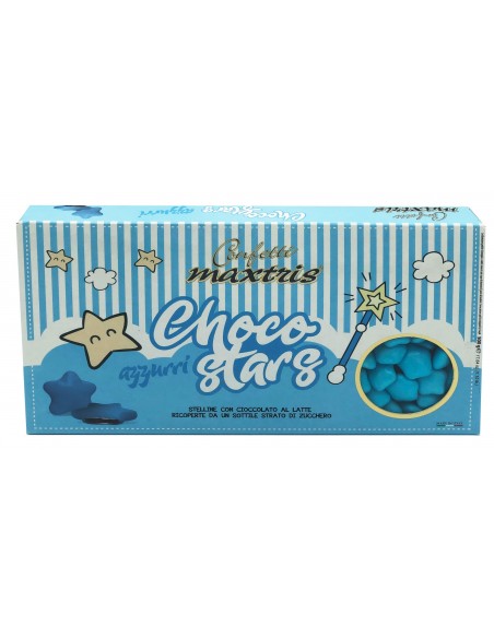 CONFETTI STELLINE AZZURRE  500G CIOCCOLATO LATTE