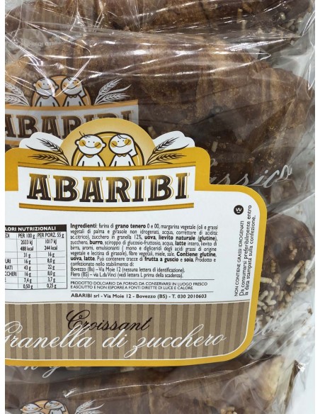 CROISSANT ABARIBI C/ZUCC. 350 G X 6 PZ