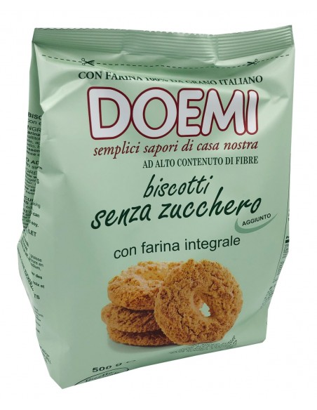Outlet del dolce Quaranta - BISCOTTI S/ZUCCHERO CON FARINA INTEGRALE DOEMI 500G