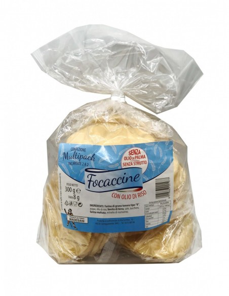 Outlet del dolce Quaranta - FOCACCINE OLIO DI RISO 300 G