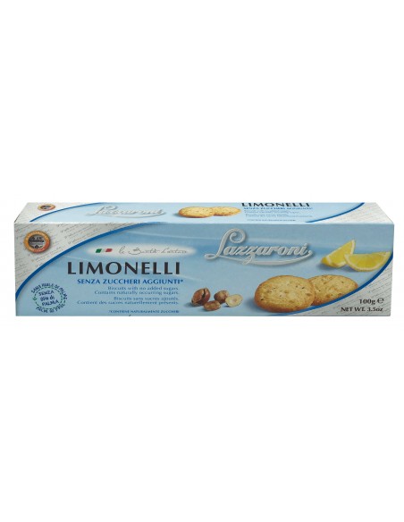BISCOTTI LIMONELLI SENZA ZUCCHERO LAZZARONI 100G