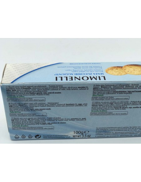 BISCOTTI LIMONELLI SENZA ZUCCHERO LAZZARONI 100G