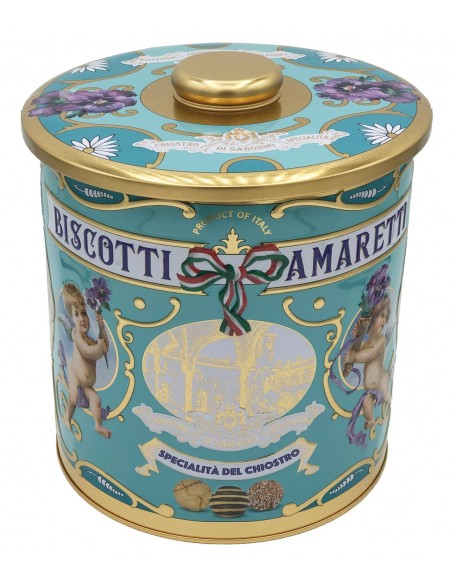 Outlet del dolce Quaranta - CAPPELLIERA latta AMARETTI LAZZARONI chiostro di saronno