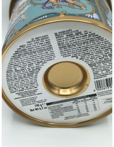 Outlet del dolce Quaranta - CAPPELLIERA latta AMARETTI LAZZARONI chiostro di saronno