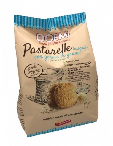 PASTARELLE INTEGRALI CON GERME DI GRANO E FIOCCHI DI AVENA SENZA ZUCCHERI AGGIUNTI