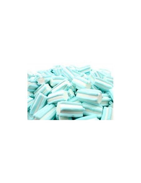 Outlet del dolce Quaranta - BUSTA 1KG MARSHMALLOW AZZURRI RIGHE