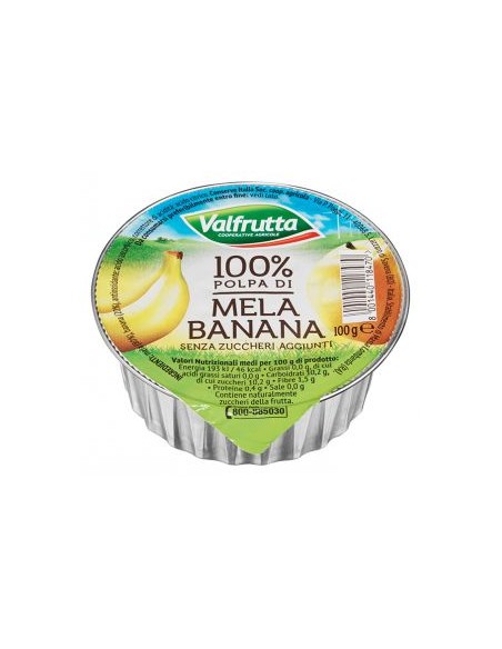 Outlet del dolce Quaranta - POLPA VALFRUTTA 3 PEZZI MELA BANANA