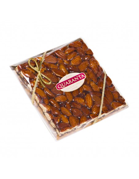 Outlet del dolce Quaranta - MATTONELLA DI CROCCANTE ALLA MANDORLA QUARANTA 130G