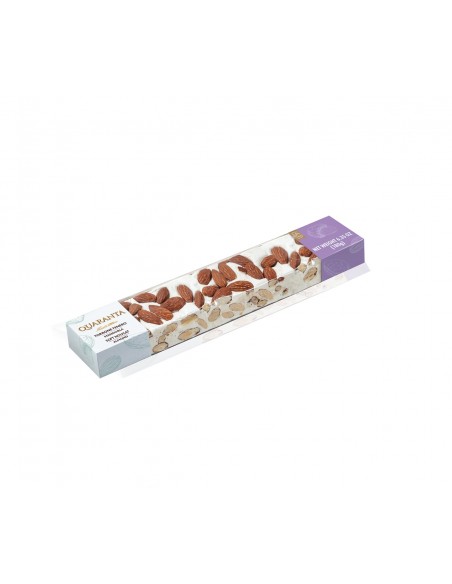 Outlet del dolce Quaranta - STECCA DI TORRONE TENERO QUARANTA CON MANDORLE 180G