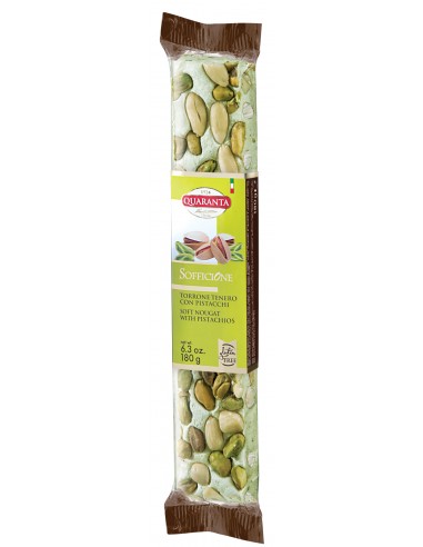 STECCA TORRONE TENERO QUARANTA PISTACCHIO 180 G