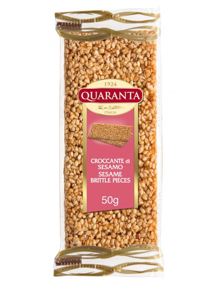 Outlet del dolce Quaranta - BARRETTA CROCCANTE SESAMO QUARANTA 50g
