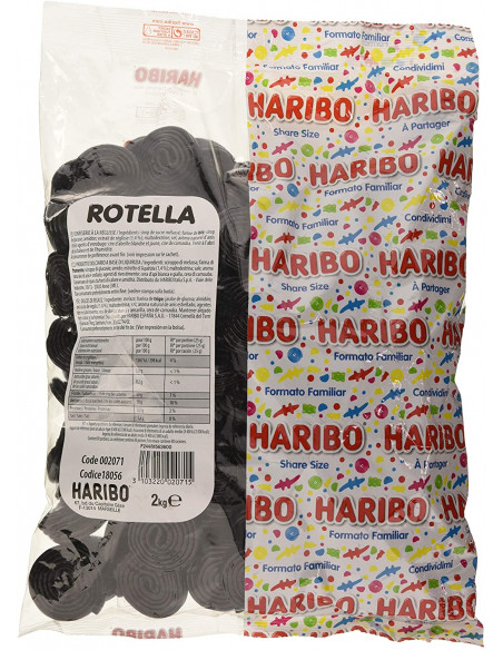 Outlet del dolce Quaranta - ROTELLE DI LIQUIRIZIA HARIBO 500 G