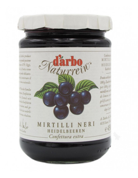 Outlet del dolce Quaranta - CONFETTURA MIRTILLI 450G D'ARBO