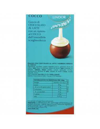 SACCHETTO OVETTI COCCO SFUSO 300g LINDT