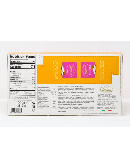 CONFETTI MANDORLA D'AVOLA BURATTI 1 KG