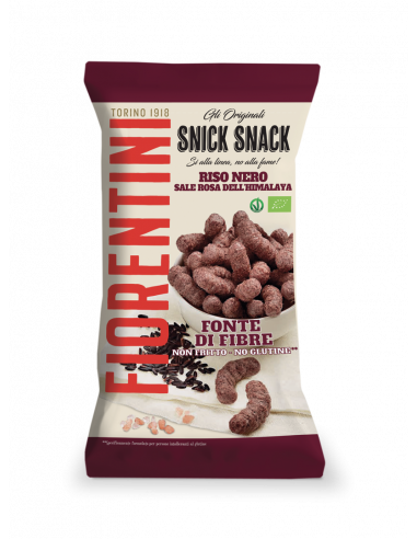 SNICK SNACK BIO CORNETTI al RISO NERO CON SALE ROSA DELL’HIMALAYA 45g