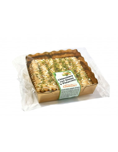 Outlet del dolce Quaranta - CHIACCHIERE CON PISTACCHIO piuma d'oro