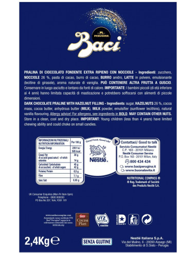 TUBO BACI PERUGINA CON MESSAGGI 87,5g NESTLE