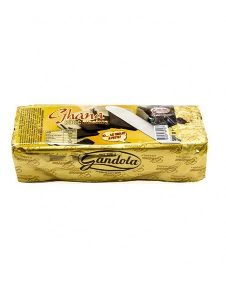 BLOCCO DI CIOCCOLATO BICOLORE 500g GANDOLA