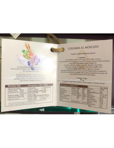 Outlet del dolce Quaranta - COLOMBE AL MOSCATO locanda la posta 1KG