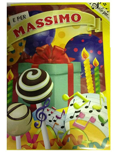 BIGLIETTO MUSICALE NOME MASSIMO