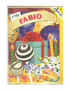 BIGLIETTO MUSICALE NOME FABIO