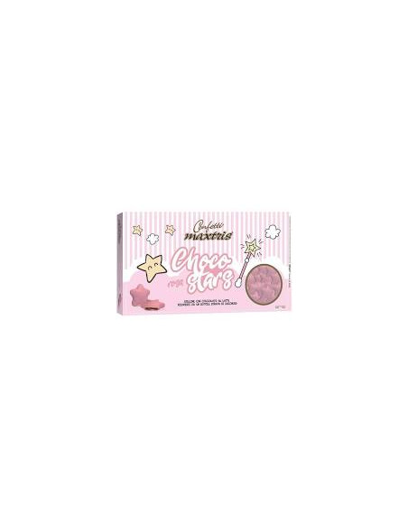 Outlet del dolce Quaranta - CONFETTI STELLINE ROSA  500G CIOCCOLATO LATTE