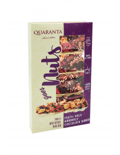BARRETTE NUTS FRUTTI ROSSI, MANDORLE E CIOCCOLATO BIANCO...