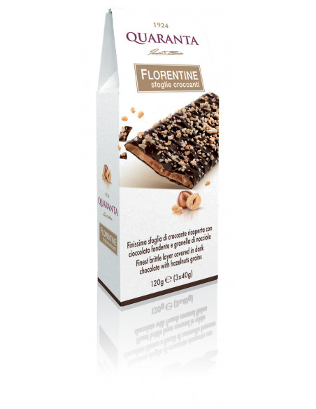 FLORENTINE SFOGLIE CROCCANTI NOCCIOLA QUARANTA 120g
