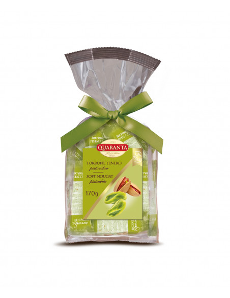 Outlet del dolce Quaranta - SACCHETTI TORRONCINI PISTACCHIO 170 G