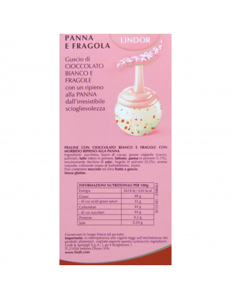 SACCHETTO LINDOR FRAGOLA SFUSO 300g