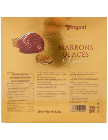 Outlet del dolce Quaranta - MARRONS GLACES SCATOLA VERGANI