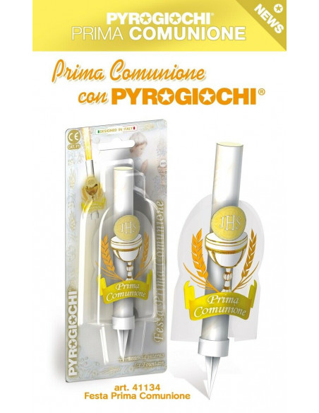 Outlet del dolce Quaranta - CANDELINA LAUREA SCINTILLANTE PYROGIOCHI