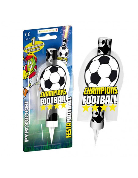 Outlet del dolce Quaranta - CANDELE SCINTILLANTE PYROGIOCHI FOOTBALL