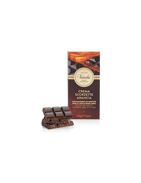 Outlet del dolce Quaranta - CIOCCOLATO-TAVOLETTA DI CIOCCOLATO CON SCORZE ARANCIA