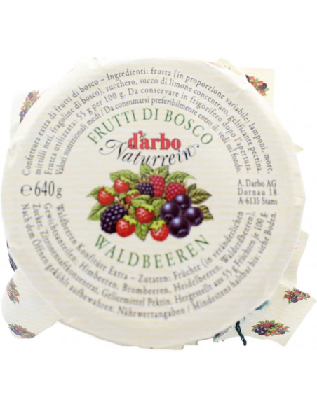 CONFETTURA EXTRA FRUTTI DI BOSCO 640g D'ARBO