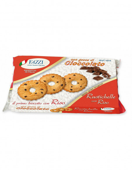 BISCOTTI DI RISO CON GOCCE DI CIOCCOLATO FAZZI SENZA LATTOSIO