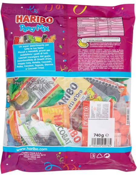 PARTY MIX 740g HARIBO