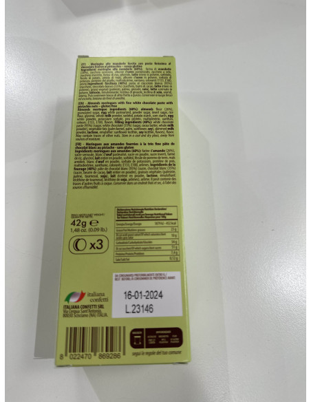 MACARONS PISTACCHIO 42g MAXTRIS AMOR GOLOSO