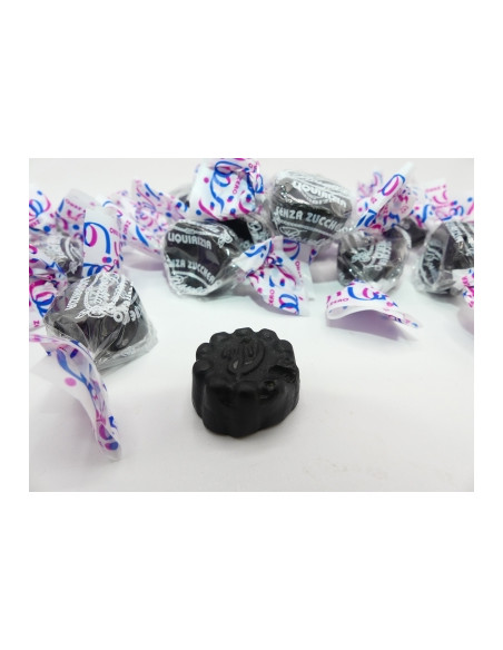 Outlet del dolce Quaranta - CARAMELLE ROSSELLA LIQUIRIZIA SENZA ZUCCHERO