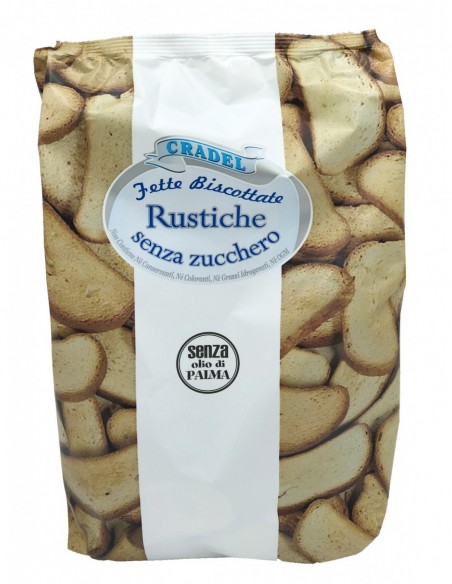 Outlet del dolce Quaranta - FETTE BISCOTTATE SENZA ZUCCHERO 350G cradel
