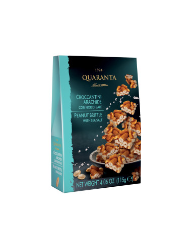 CROCCANTINI ARACHIDI CON FIOR DI SALE 115g