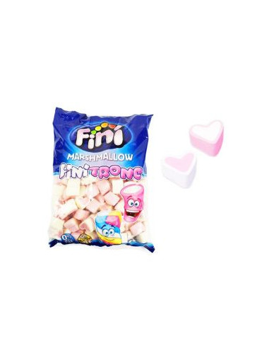 BUSTA 1Kg MARSHMALLOW ROSA CUORE FINI
