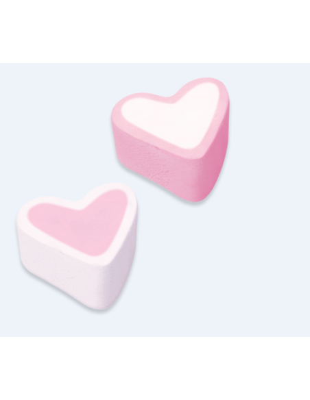 BUSTA 1Kg MARSHMALLOW ROSA CUORE FINI